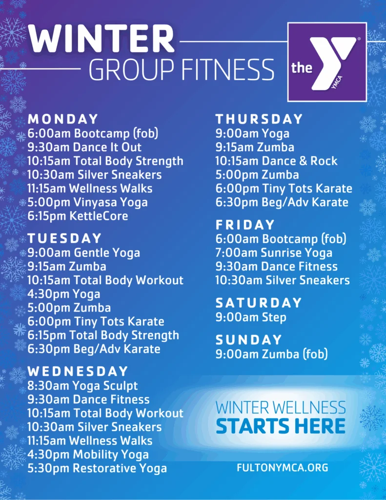 WINTER GROUP FITNESS – DECEMBER