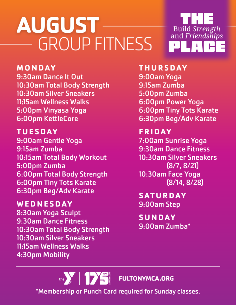 AUGUST GROUP FITNESS